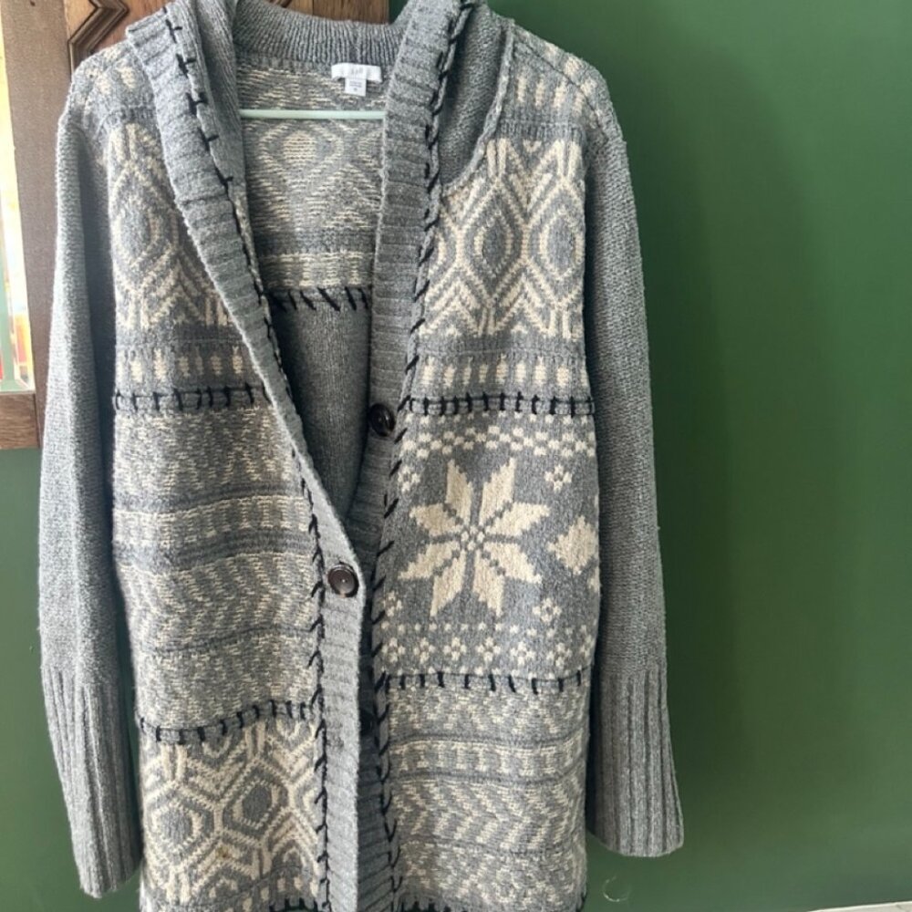 J. Jill sweater with hood, XL